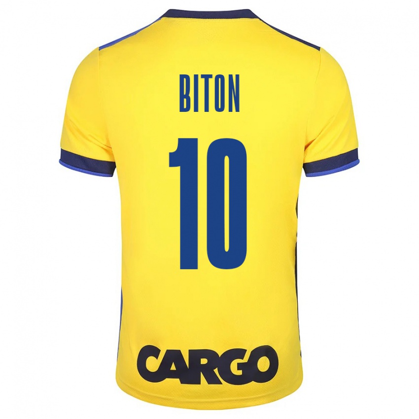 Homem Camisola Dan Biton #10 Amarelo Principal 2023/24 Camisa Brasil