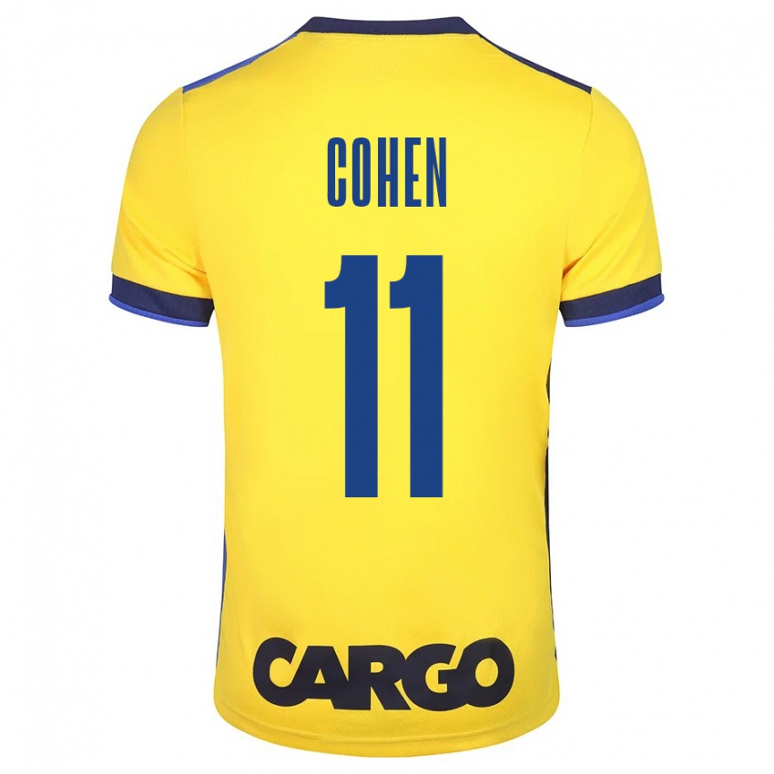 Homem Camisola Yonatan Cohen #11 Amarelo Principal 2023/24 Camisa Brasil
