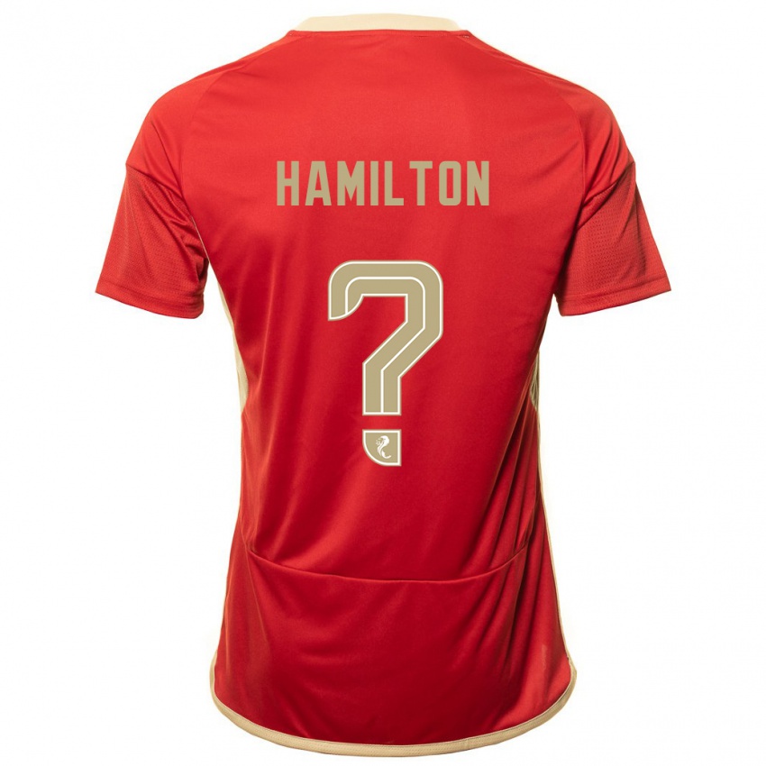 Homem Camisola Brendan Hamilton #0 Vermelho Principal 2023/24 Camisa Brasil