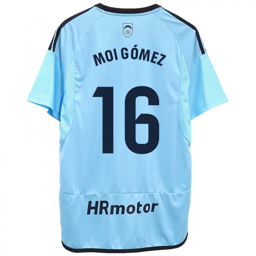 Homem Camisola Moi Gomez #16 Azul Alternativa 2023/24 Camisa Brasil