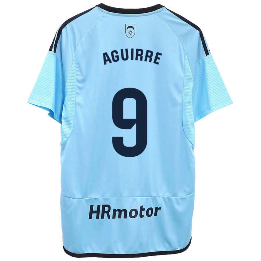 Homem Camisola Jorge Aguirre #9 Azul Alternativa 2023/24 Camisa Brasil
