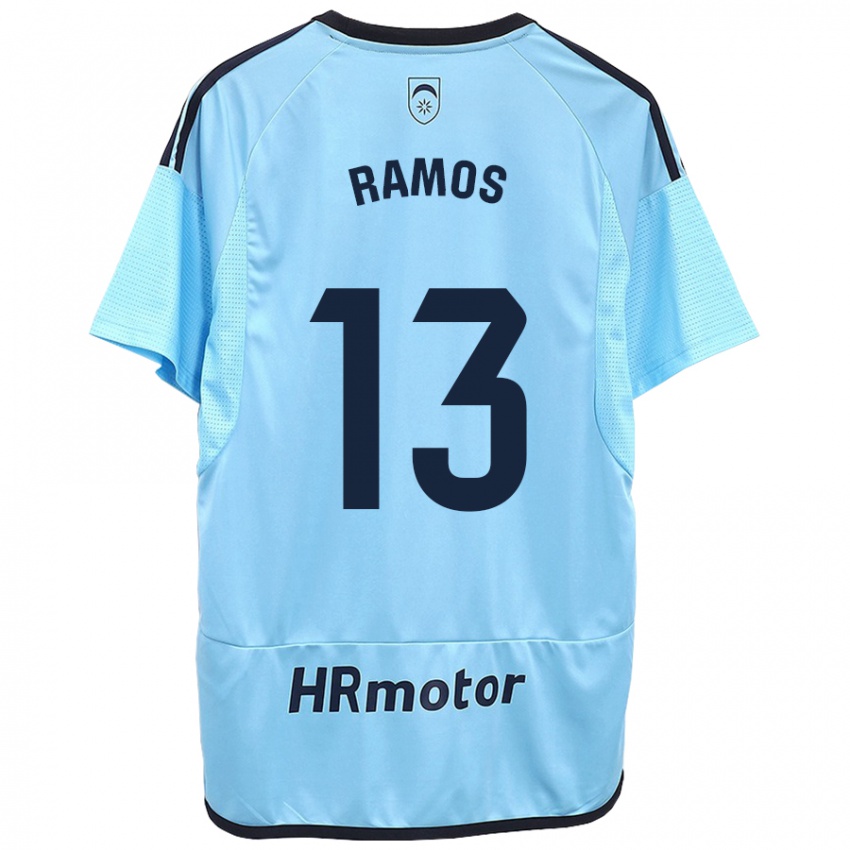 Homem Camisola Darío Ramos #13 Azul Alternativa 2023/24 Camisa Brasil