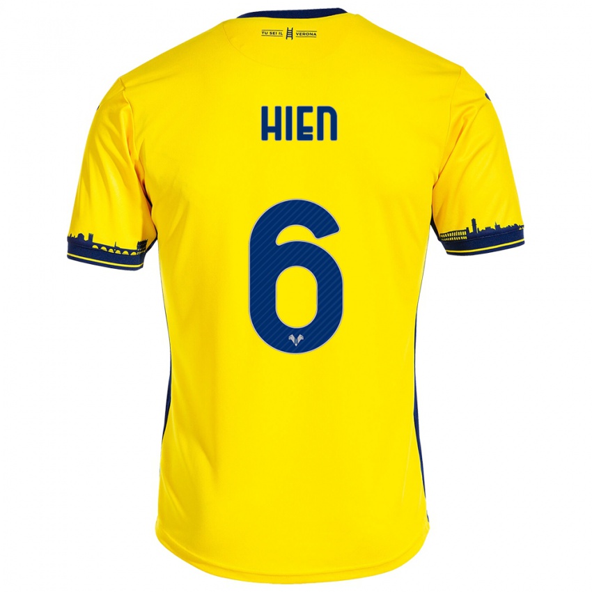 Homem Camisola Isak Hien #6 Amarelo Alternativa 2023/24 Camisa Brasil