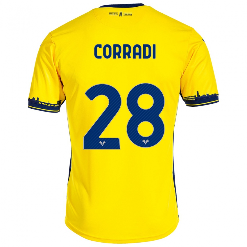 Homem Camisola Christian Corradi #28 Amarelo Alternativa 2023/24 Camisa Brasil