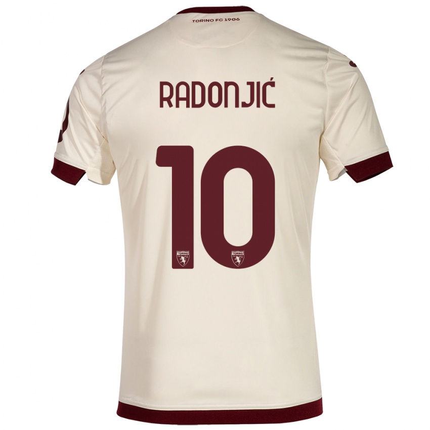 Homem Camisola Nemanja Radonjic #10 Champanhe Alternativa 2023/24 Camisa Brasil