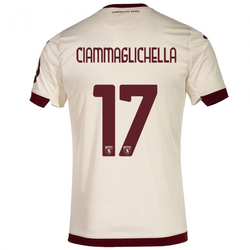 Homem Camisola Aaron Ciammaglichella #17 Champanhe Alternativa 2023/24 Camisa Brasil