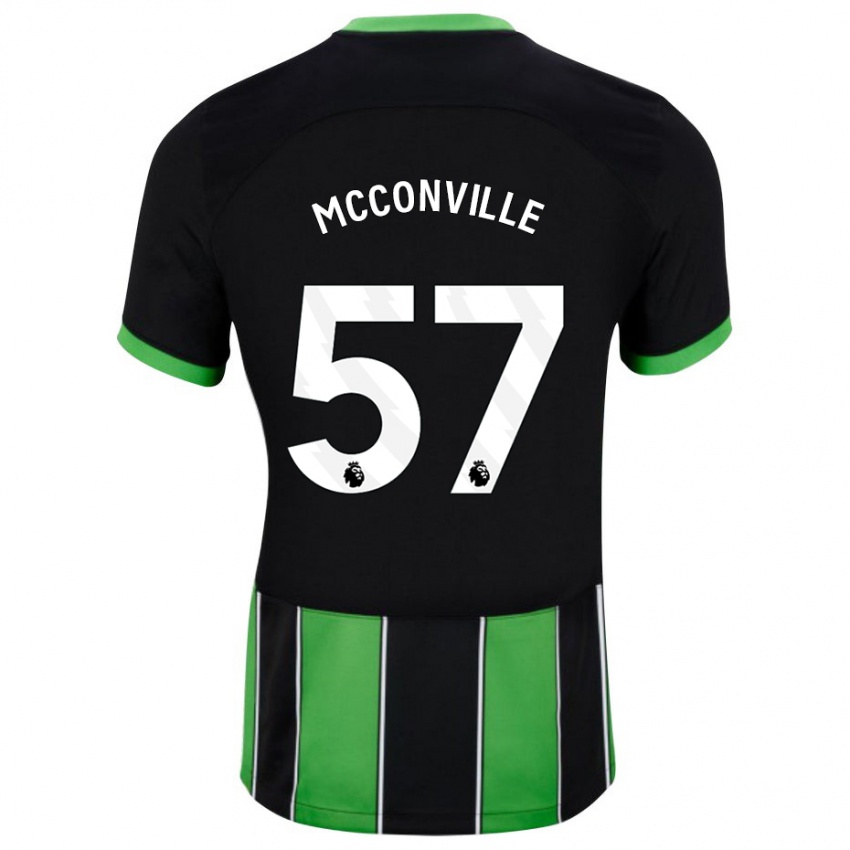 Homem Camisola Ruairi Mcconville #57 Preto Verde Alternativa 2023/24 Camisa Brasil