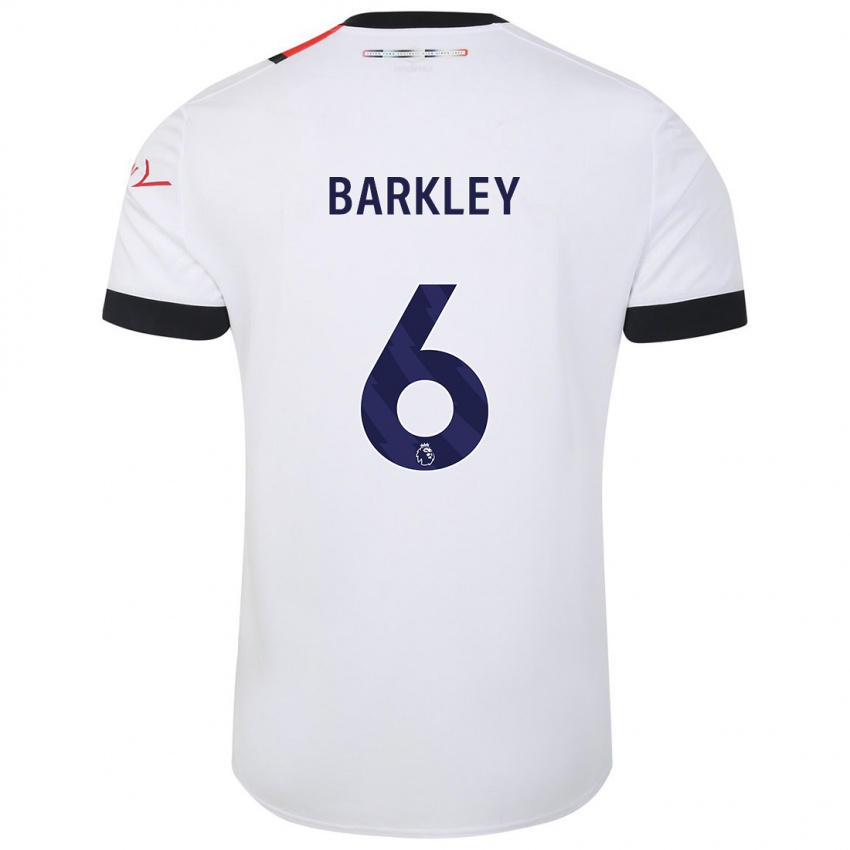 Homem Camisola Ross Barkley #6 Branco Alternativa 2023/24 Camisa Brasil