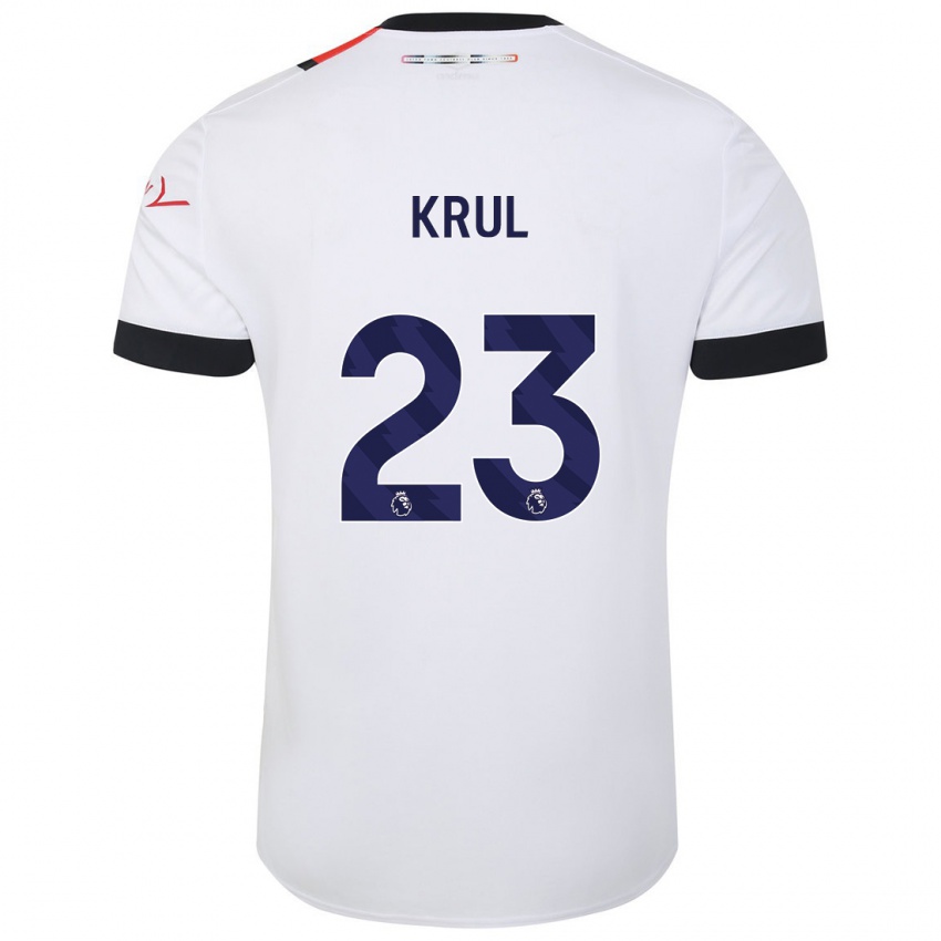 Homem Camisola Tim Krul #23 Branco Alternativa 2023/24 Camisa Brasil