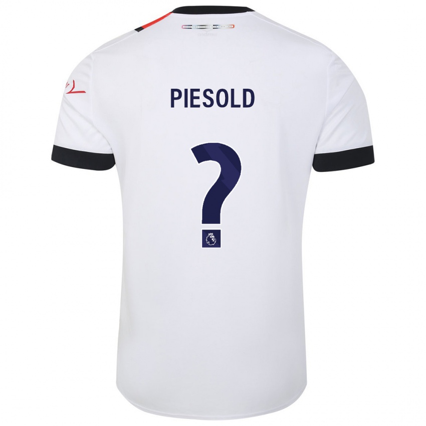 Homem Camisola Axel Piesold #0 Branco Alternativa 2023/24 Camisa Brasil