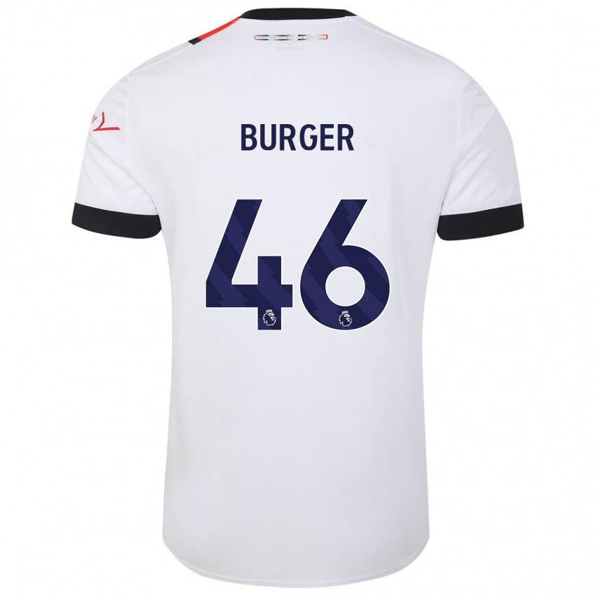 Homem Camisola Jake Burger #46 Branco Alternativa 2023/24 Camisa Brasil