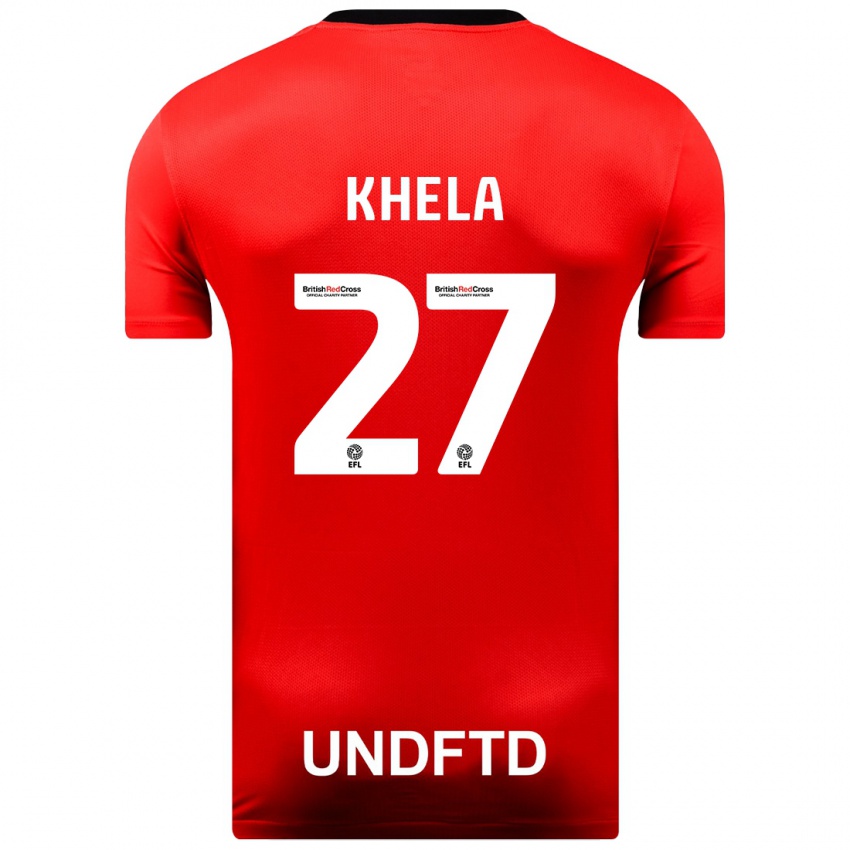 Homem Camisola Brandon Khela #27 Vermelho Alternativa 2023/24 Camisa Brasil