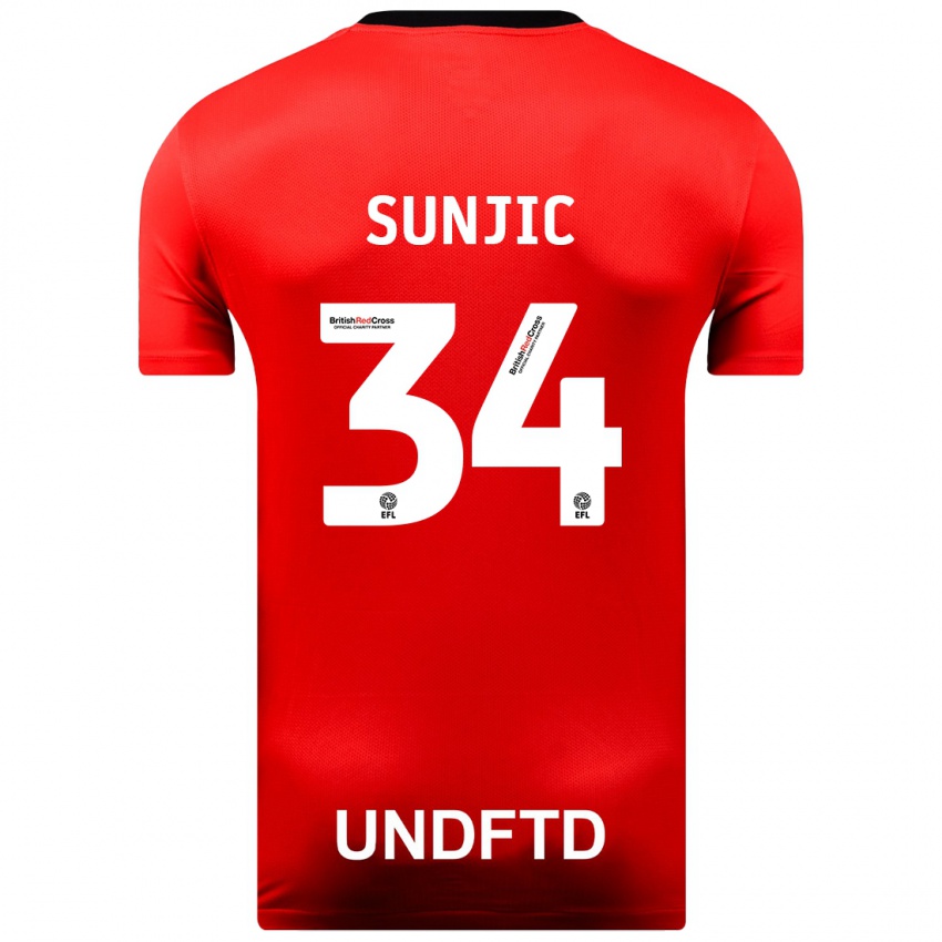 Homem Camisola Ivan Sunjic #34 Vermelho Alternativa 2023/24 Camisa Brasil