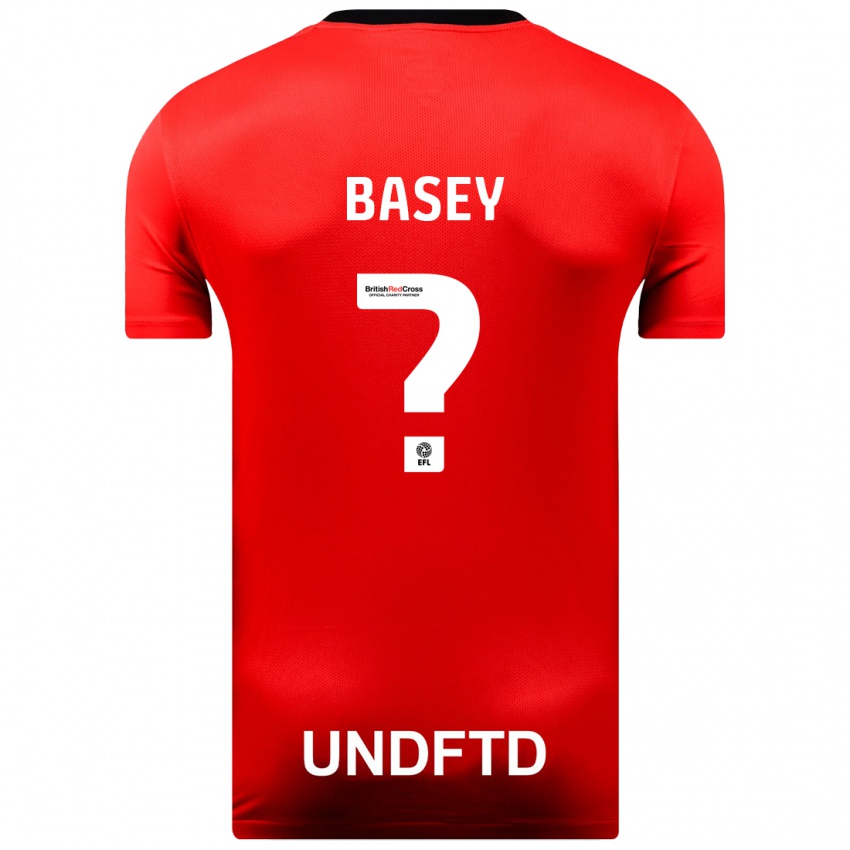 Homem Camisola Oliver Basey #0 Vermelho Alternativa 2023/24 Camisa Brasil