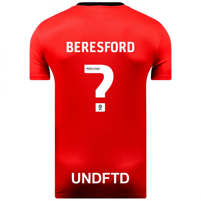 Homem Camisola Ben Beresford #0 Vermelho Alternativa 2023/24 Camisa Brasil