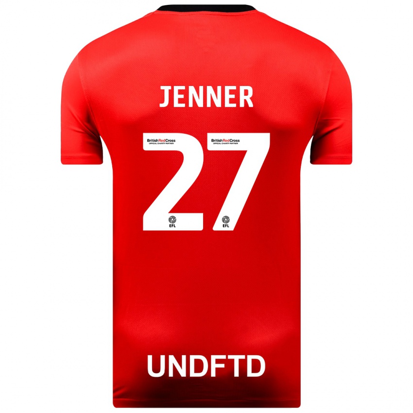 Homem Camisola Abbi Jenner #27 Vermelho Alternativa 2023/24 Camisa Brasil
