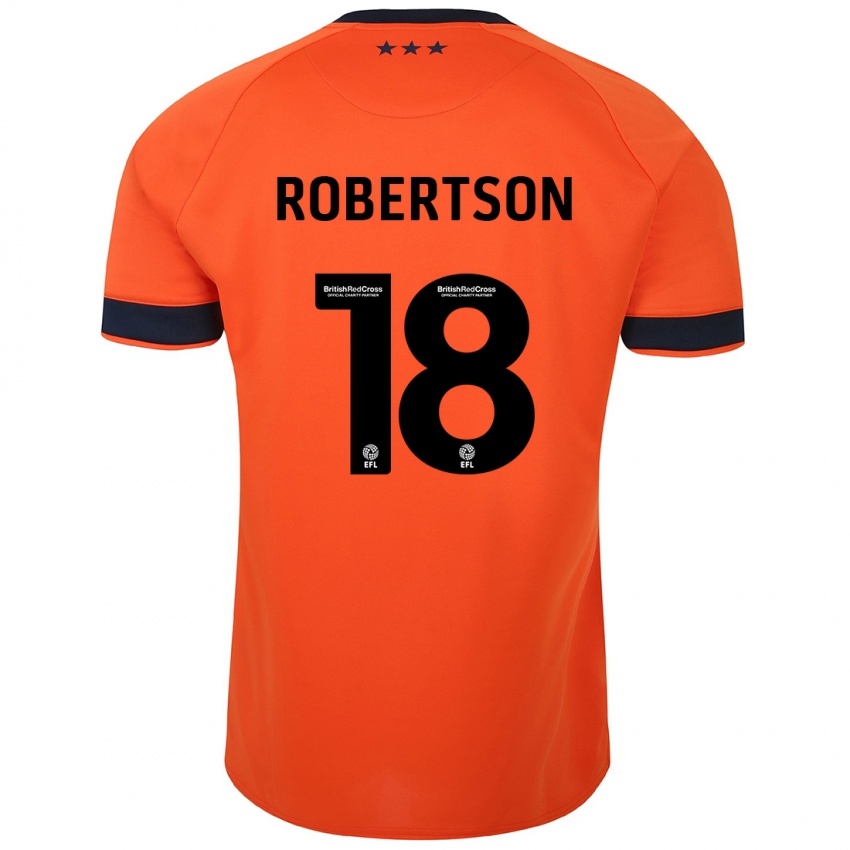 Homem Camisola Kyra Robertson #18 Laranja Alternativa 2023/24 Camisa Brasil