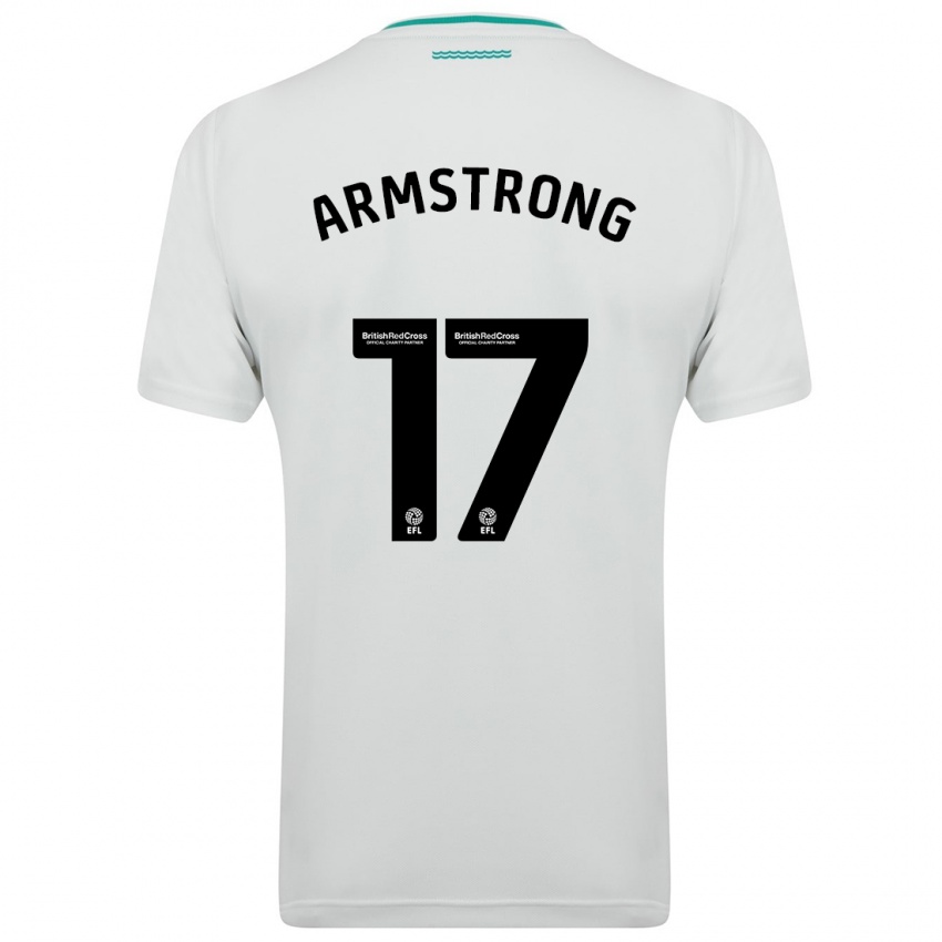 Homem Camisola Stuart Armstrong #17 Branco Alternativa 2023/24 Camisa Brasil