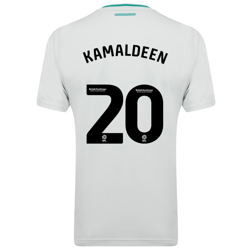 Homem Camisola Kamaldeen Sulemana #20 Branco Alternativa 2023/24 Camisa Brasil
