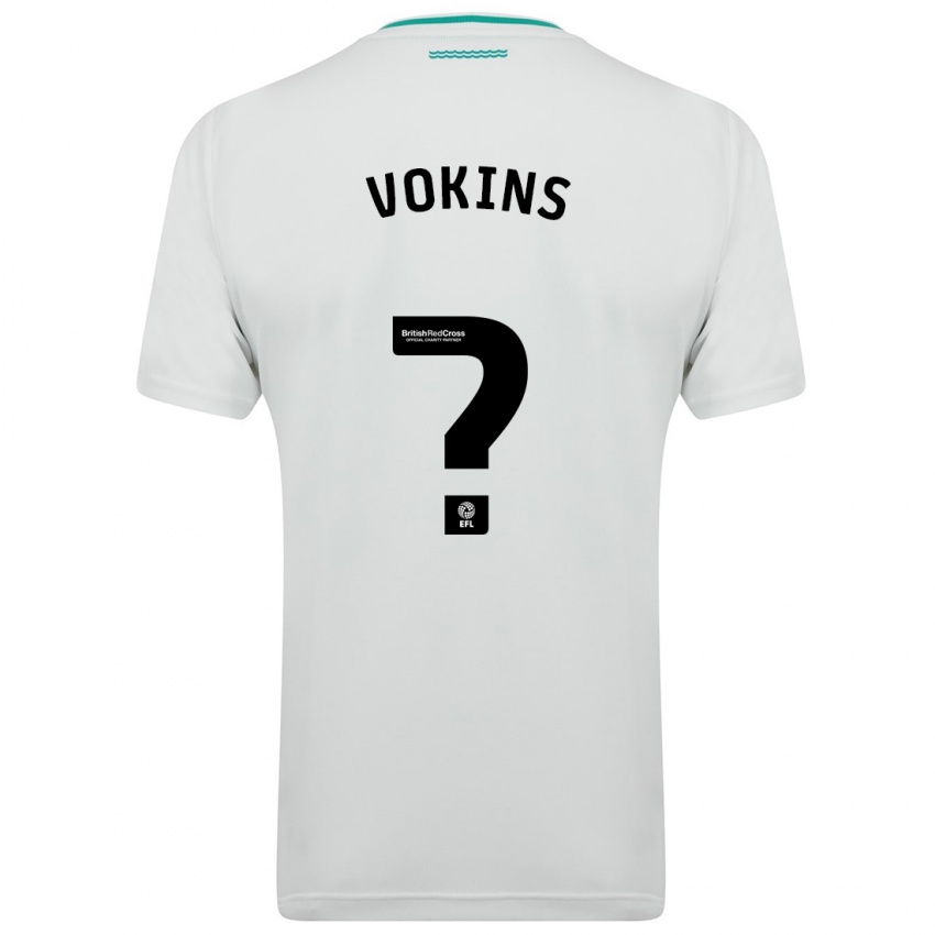 Homem Camisola Jake Vokins #0 Branco Alternativa 2023/24 Camisa Brasil