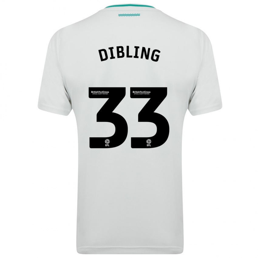 Homem Camisola Tyler Dibling #33 Branco Alternativa 2023/24 Camisa Brasil