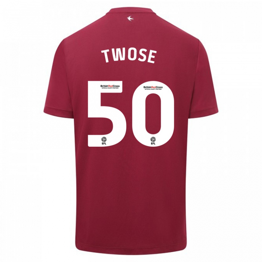 Homem Camisola Cody Twose #50 Vermelho Alternativa 2023/24 Camisa Brasil