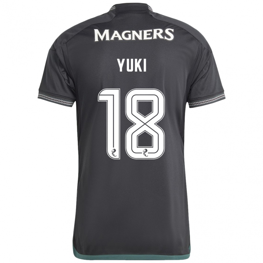 Homem Camisola Yuki Kobayashi #18 Preto Alternativa 2023/24 Camisa Brasil