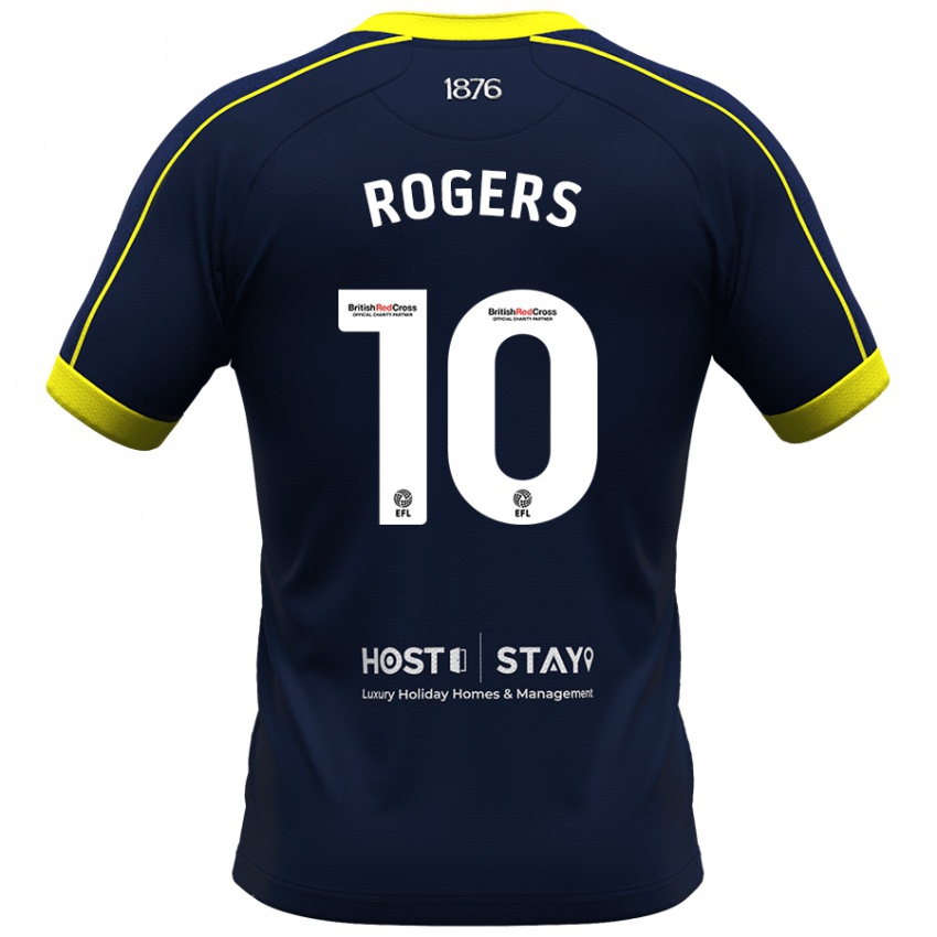 Homem Camisola Morgan Rogers #10 Marinha Alternativa 2023/24 Camisa Brasil