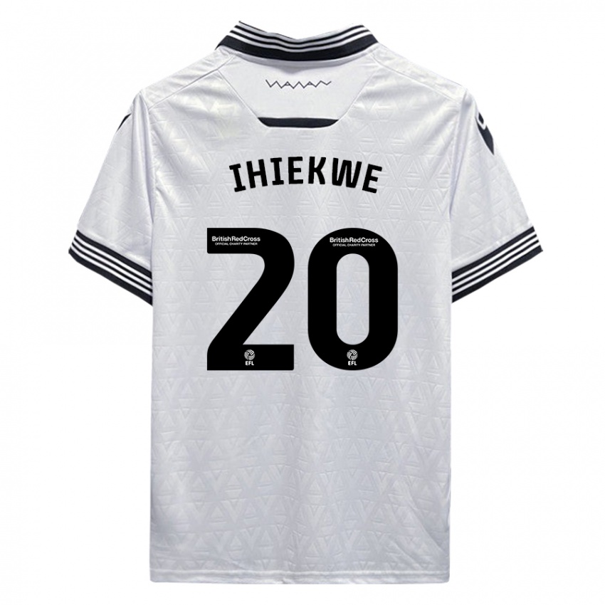 Homem Camisola Michael Ihiekwe #20 Branco Alternativa 2023/24 Camisa Brasil