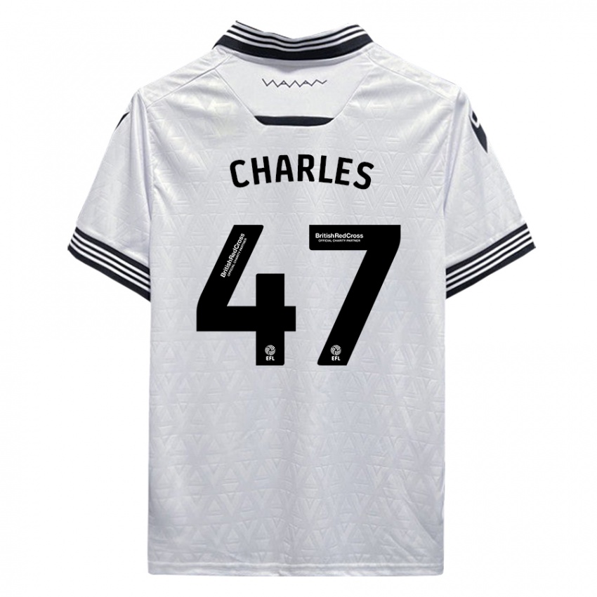 Homem Camisola Pierce Charles #47 Branco Alternativa 2023/24 Camisa Brasil