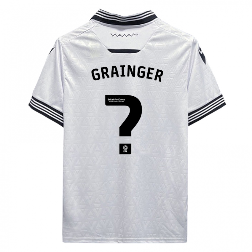 Homem Camisola William Grainger #0 Branco Alternativa 2023/24 Camisa Brasil