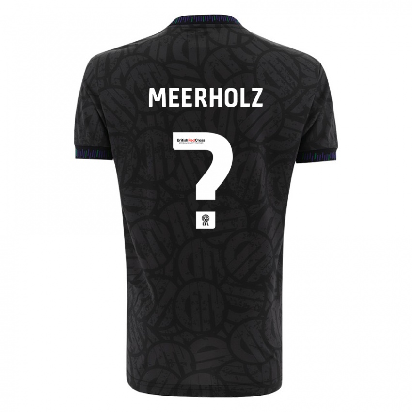 Homem Camisola Jed Meerholz #0 Preto Alternativa 2023/24 Camisa Brasil