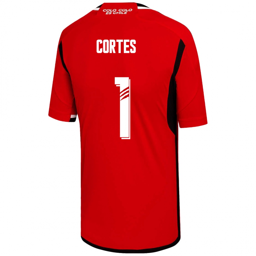 Homem Camisola Brayan Cortés #1 Vermelho Alternativa 2023/24 Camisa Brasil