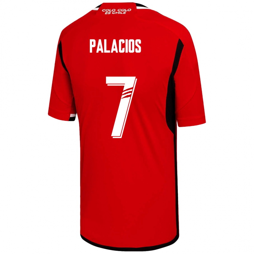 Homem Camisola Carlos Palacios #7 Vermelho Alternativa 2023/24 Camisa Brasil