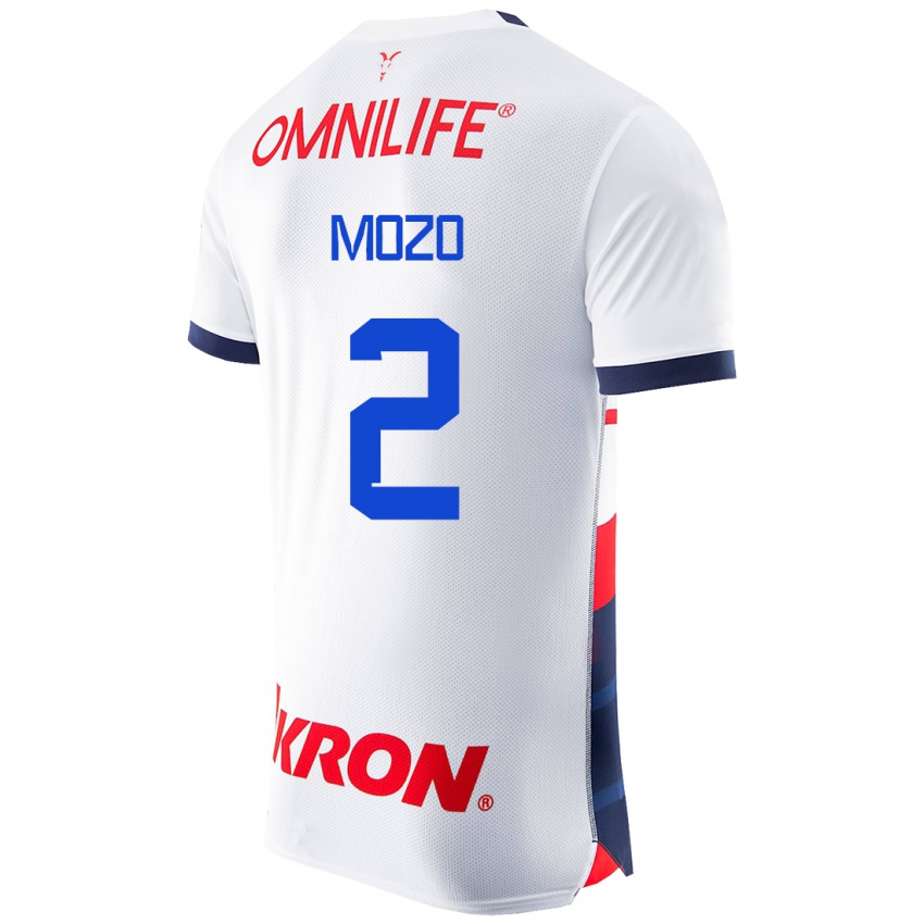 Homem Camisola Alan Mozo #2 Branco Alternativa 2023/24 Camisa Brasil