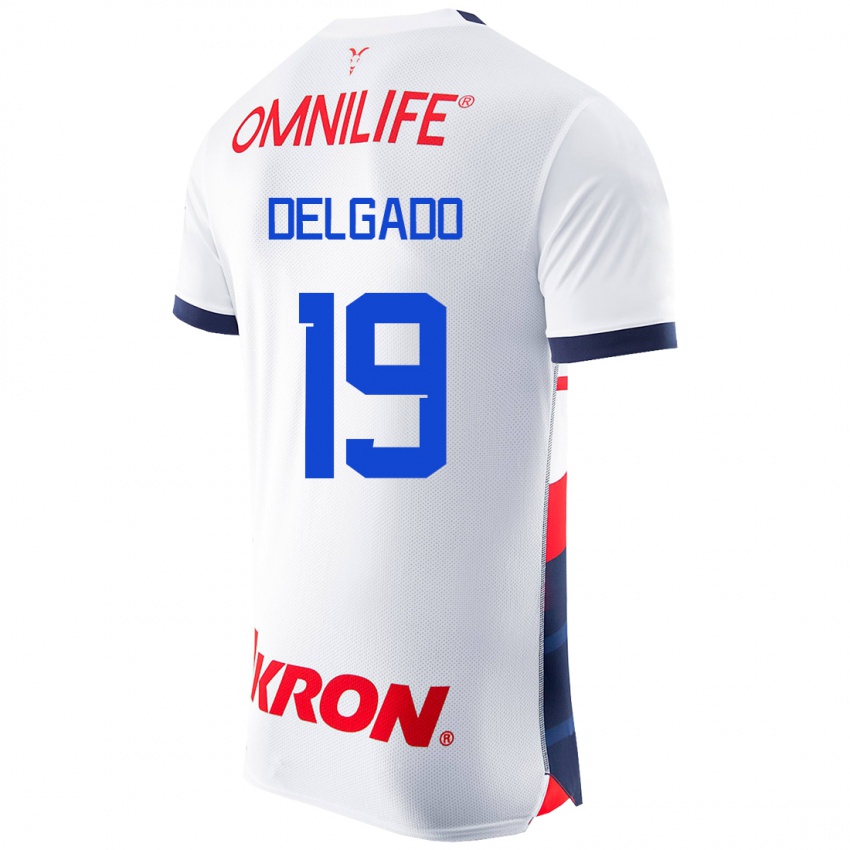 Homem Camisola Daniela Delgado #19 Branco Alternativa 2023/24 Camisa Brasil
