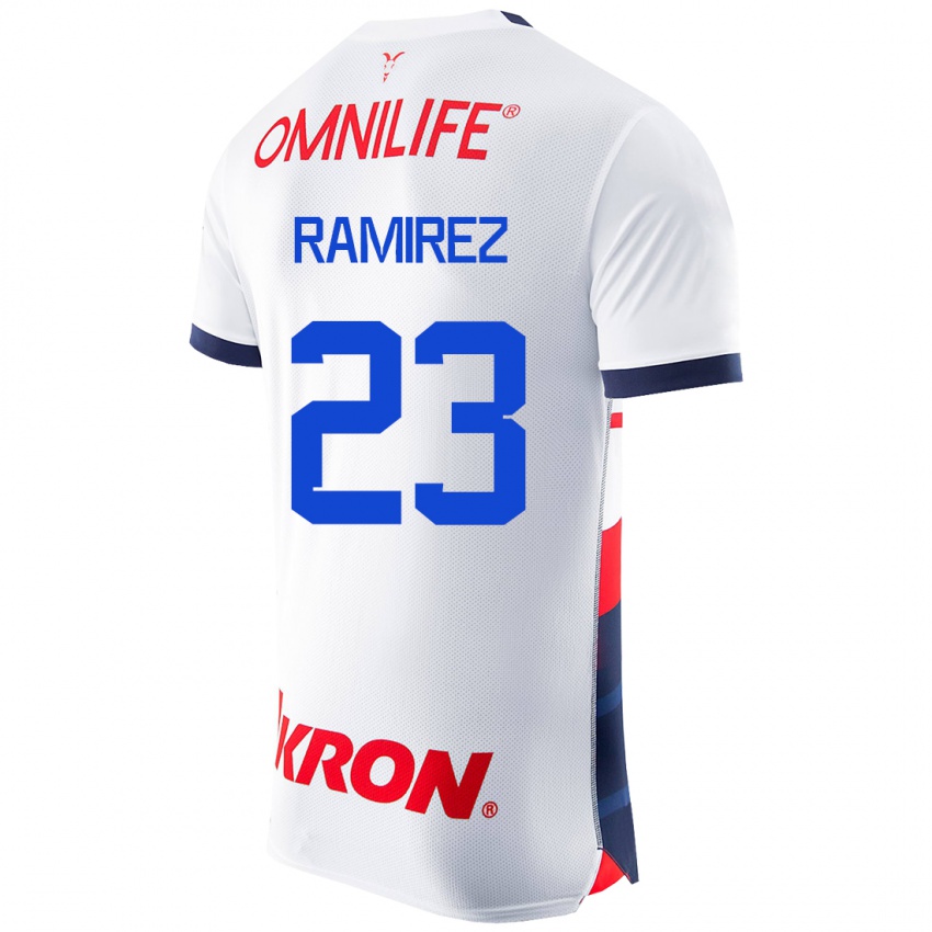 Homem Camisola Alessandra Ramírez #23 Branco Alternativa 2023/24 Camisa Brasil