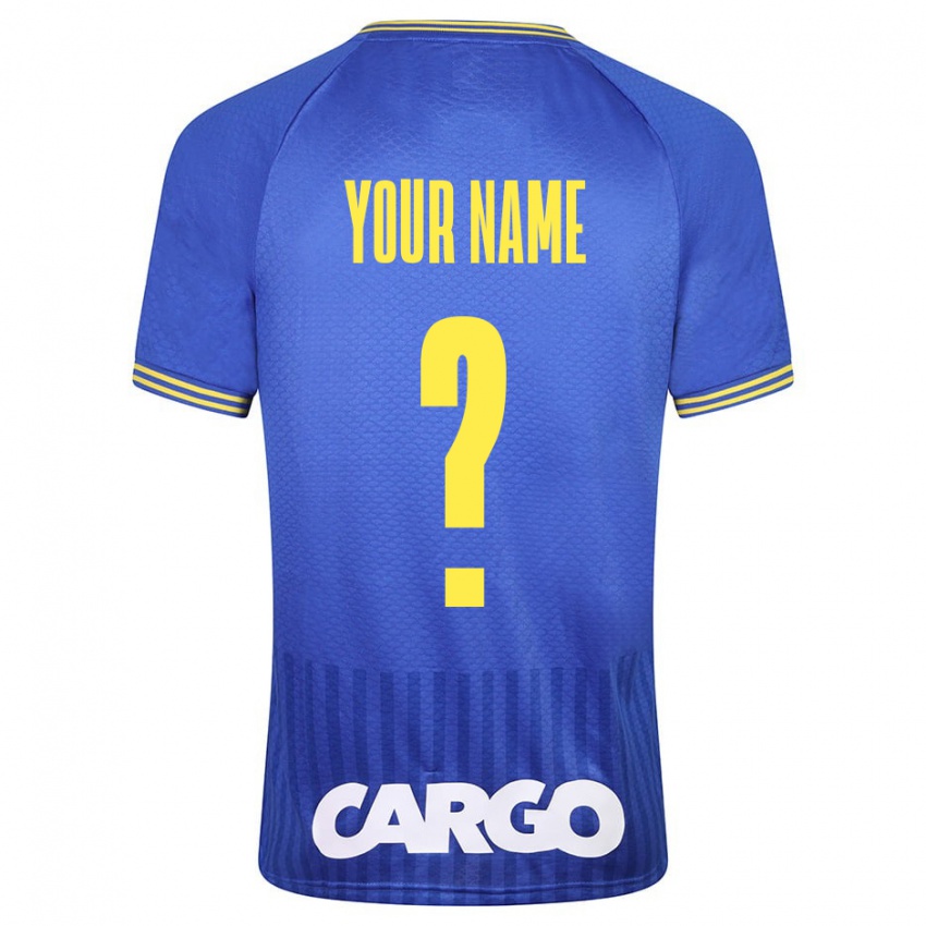 Homem Camisola Seu Nome #0 Azul Alternativa 2023/24 Camisa Brasil