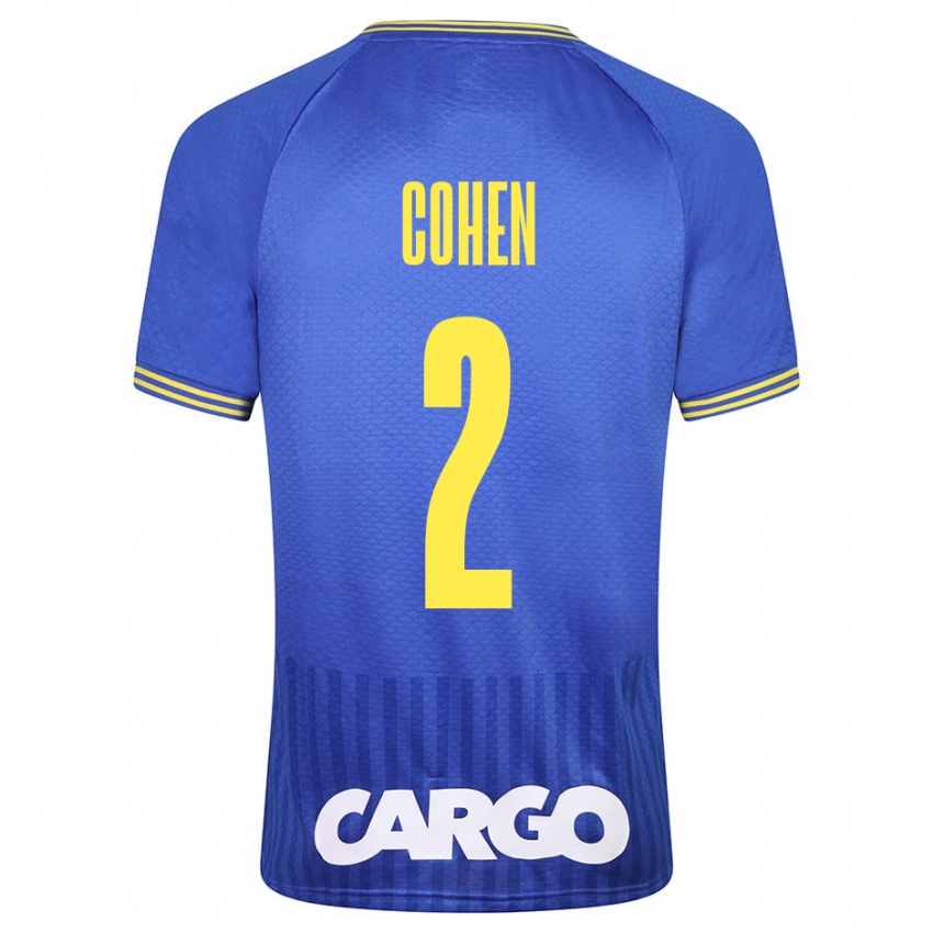 Homem Camisola Avishay Cohen #2 Azul Alternativa 2023/24 Camisa Brasil
