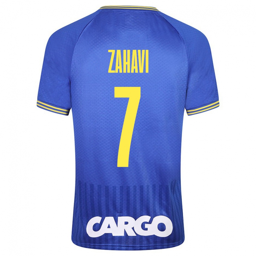 Homem Camisola Eran Zahavi #7 Azul Alternativa 2023/24 Camisa Brasil