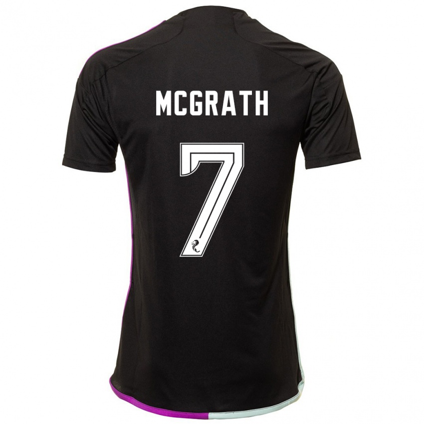 Homem Camisola Jamie Mcgrath #7 Preto Alternativa 2023/24 Camisa Brasil