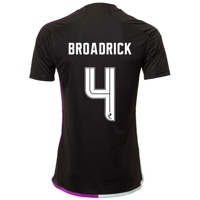 Homem Camisola Jessica Broadrick #4 Preto Alternativa 2023/24 Camisa Brasil