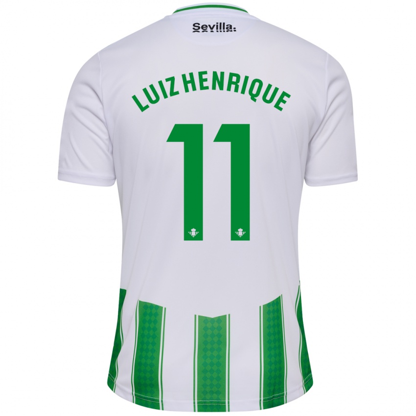 Mulher Camisola Luiz Henrique #11 Branco Principal 2023/24 Camisa Brasil