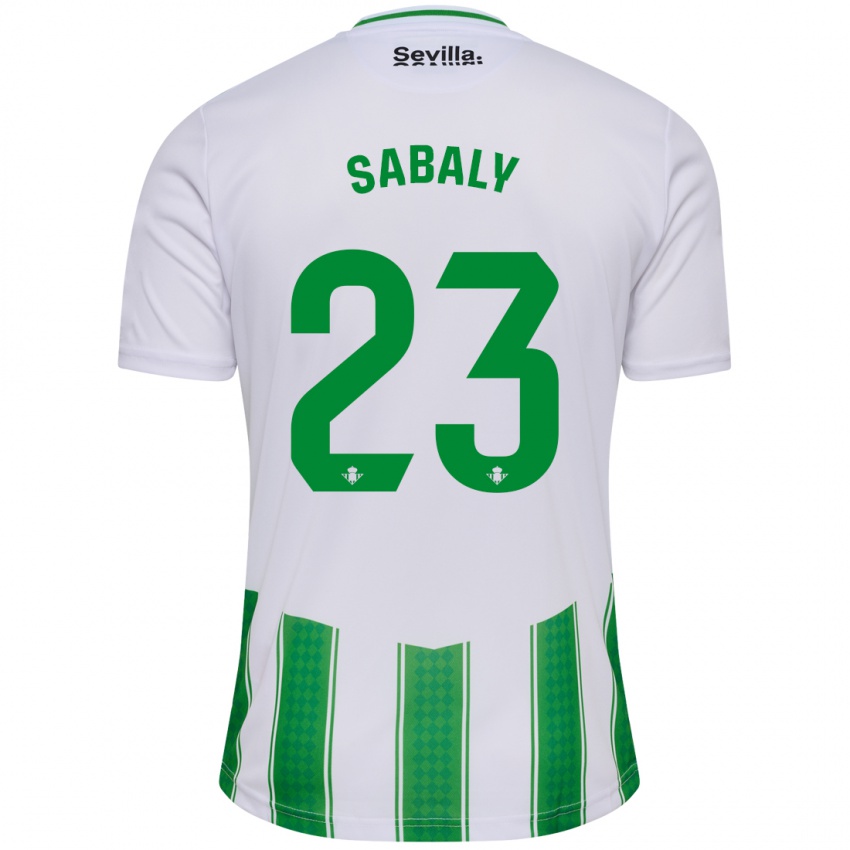 Mulher Camisola Youssouf Sabaly #23 Branco Principal 2023/24 Camisa Brasil