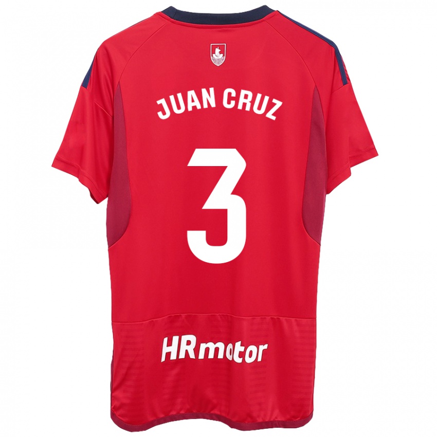 Mulher Camisola Juan Cruz #3 Vermelho Principal 2023/24 Camisa Brasil