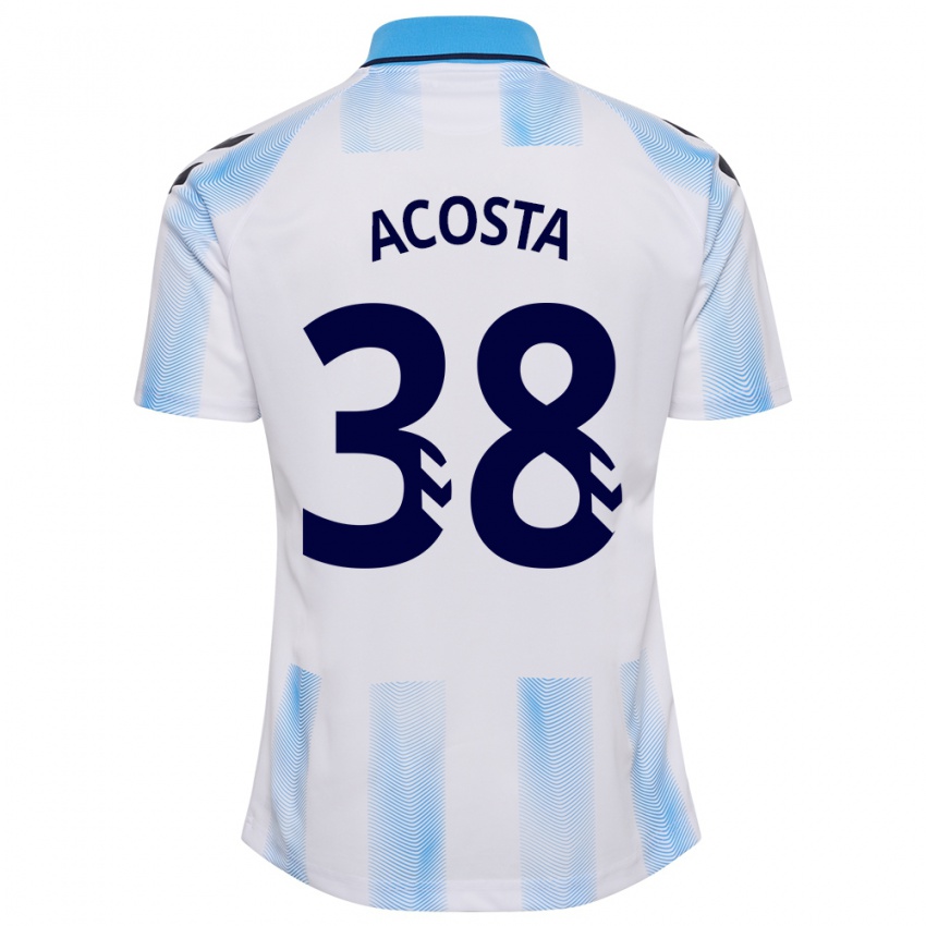 Mulher Camisola Judith Acosta #38 Branco Azul Principal 2023/24 Camisa Brasil