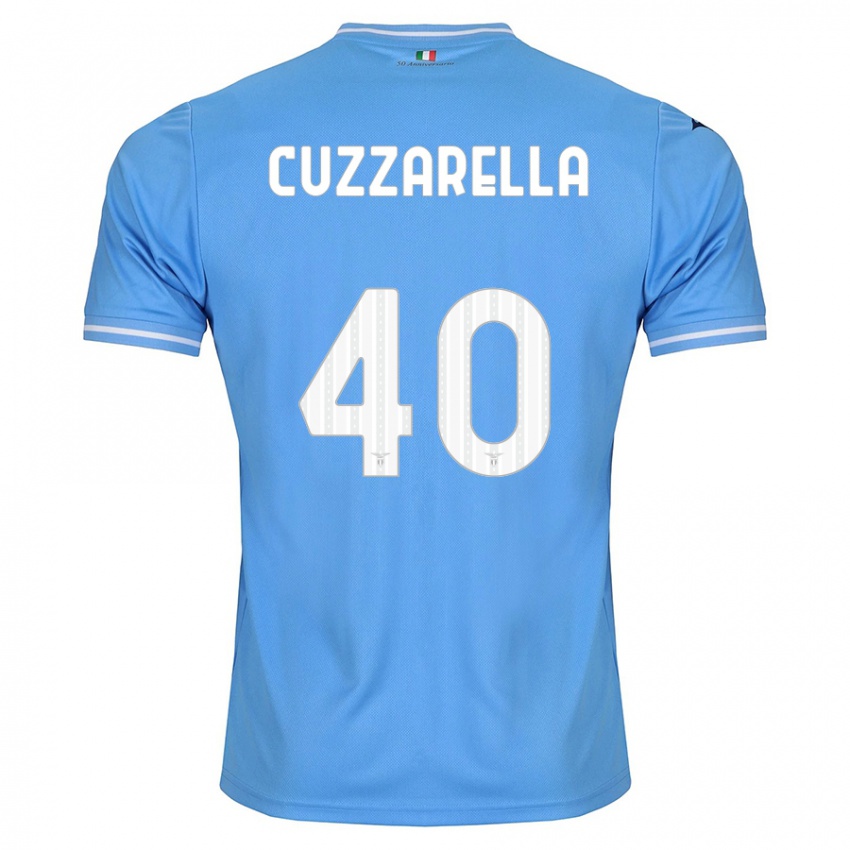 Mulher Camisola Cristian Cuzzarella #40 Azul Principal 2023/24 Camisa Brasil