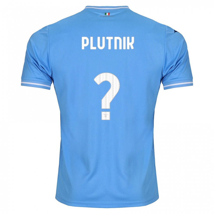 Mulher Camisola Artem Plutnik #0 Azul Principal 2023/24 Camisa Brasil