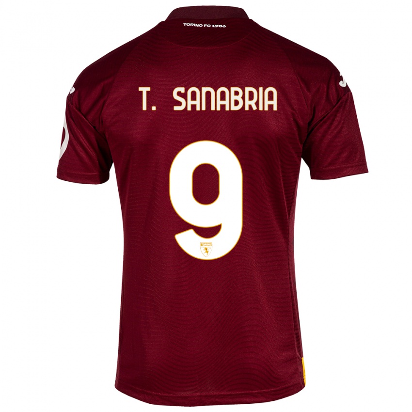 Mulher Camisola Antonio Sanabria #9 Vermelho Escuro Principal 2023/24 Camisa Brasil