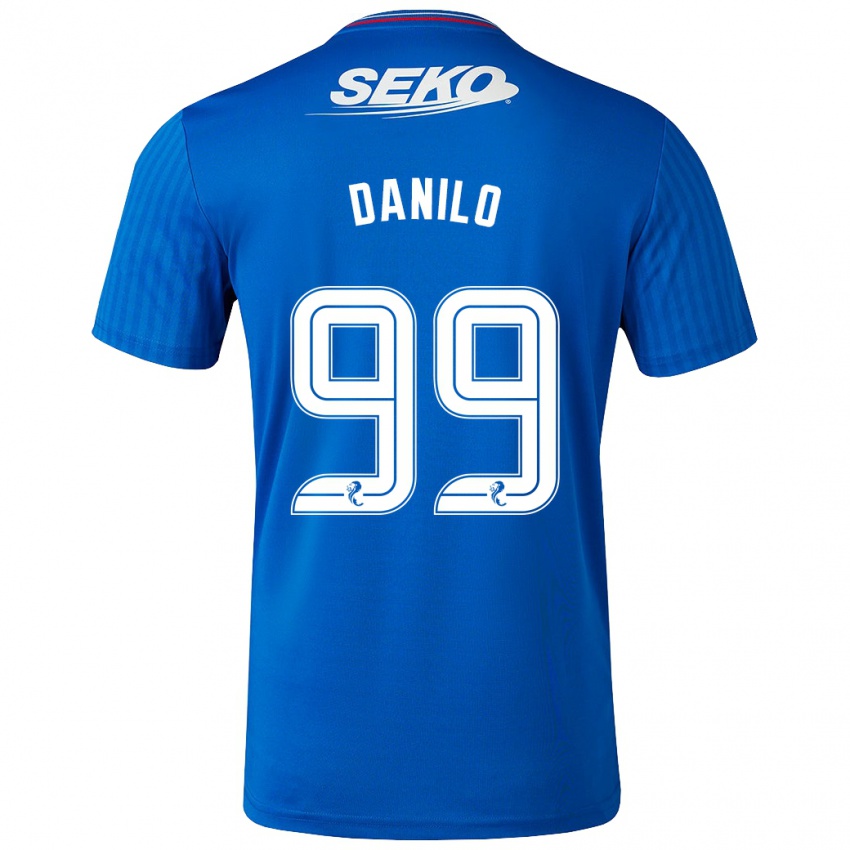 Mulher Camisola Danilo #99 Azul Principal 2023/24 Camisa Brasil